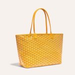 Goyard Artois Tote MM Yellow Goyardine Canvas & Chevroches Calfskin Palladium Hardware - Image 2